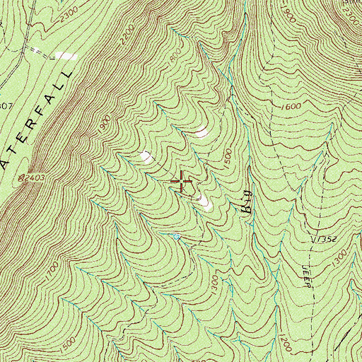 Topographic Map of Story Book Trail, VA