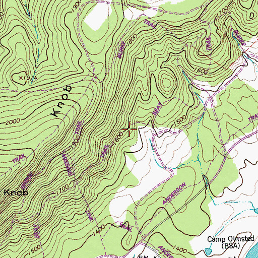 Topographic Map of Seay Trail, VA