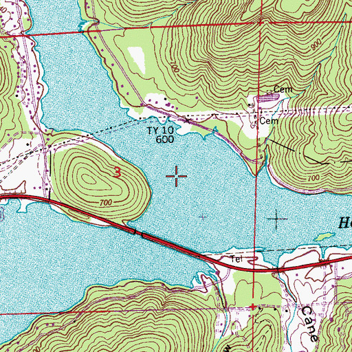 Topographic Map of Jagger Branch, AL
