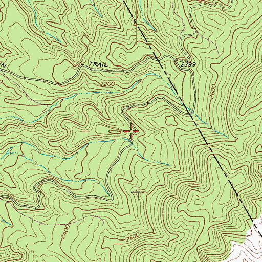 Topographic Map of Little Mountain Trail, VA