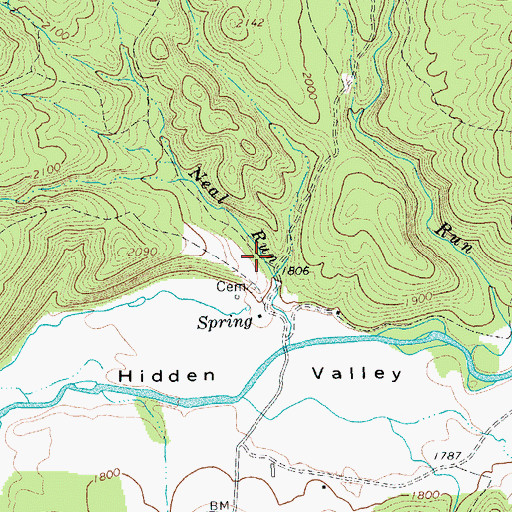 Topographic Map of Warwick Mansion, VA