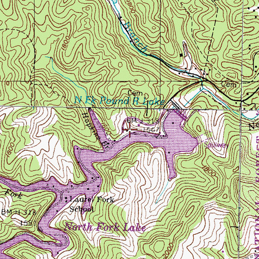 Topographic Map of Pound Launch, VA