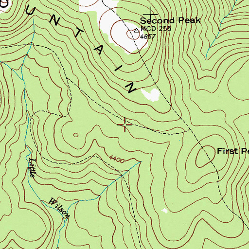 Topographic Map of Bearpen Trail, VA