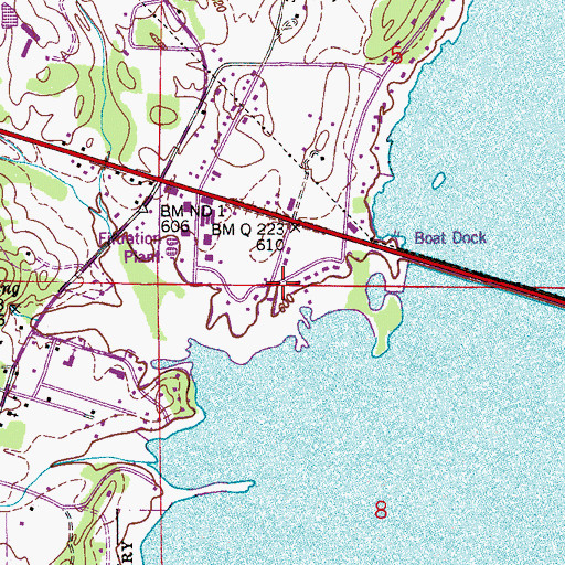 Topographic Map of Smith Shores, AL