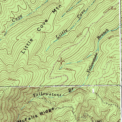 Topographic Map of McFalls Ridge Trail, VA