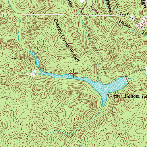 Topographic Map of Bark Campground, VA