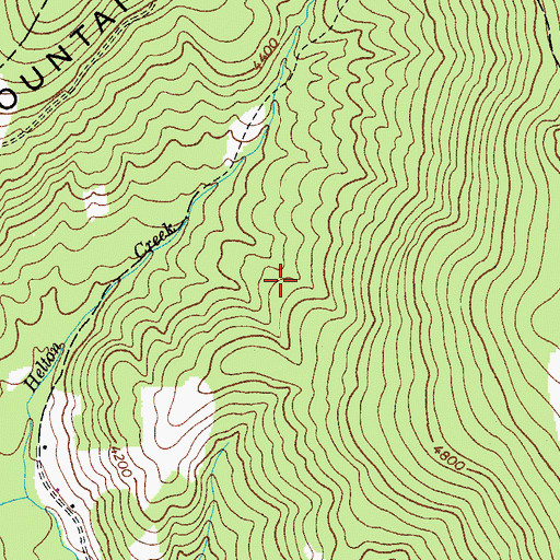 Topographic Map of Helton Creek Trail, VA