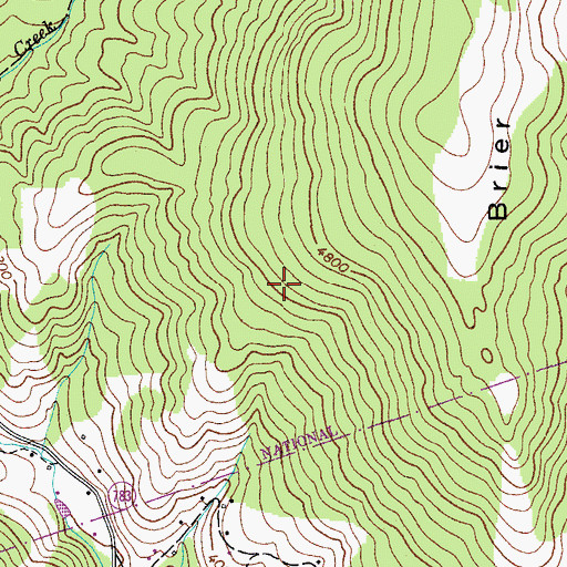 Topographic Map of Sugar Maple Trail, VA