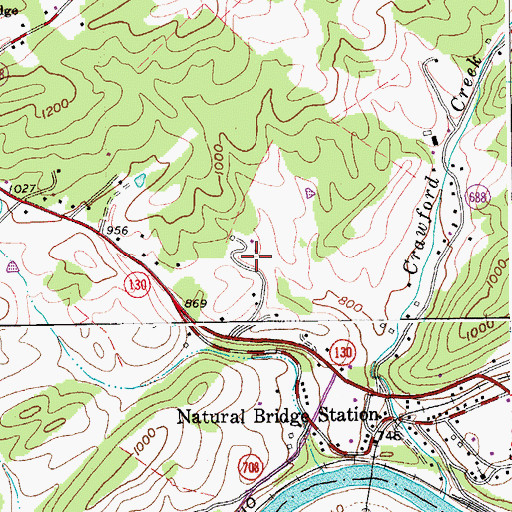 Topographic Map of Glenwood Ranger Station, VA