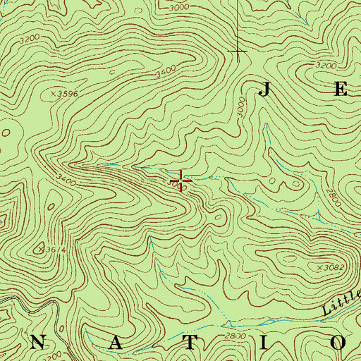 Topographic Map of Little Dry Run Wilderness, VA