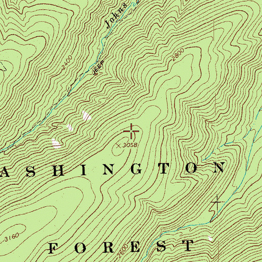 Topographic Map of Donald Fauber Mountain, VA