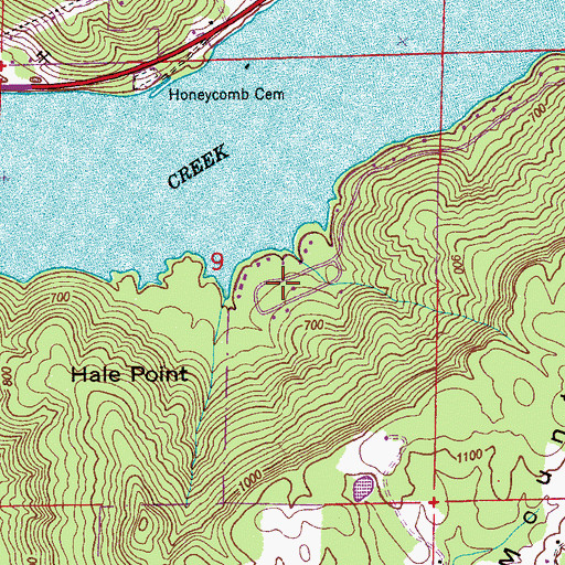 Topographic Map of Holiday Shores, AL