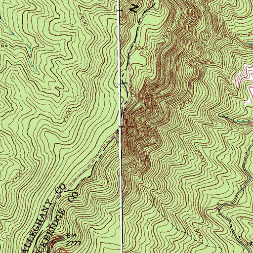 Topographic Map of Top Dirve Overlook, VA