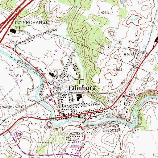 Topographic Map of Lee Work Center, VA