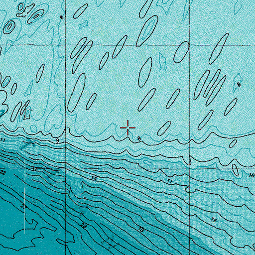 Topographic Map of Chesapeake Bay Entrance, VA