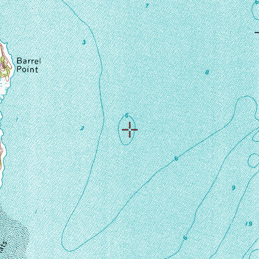 Topographic Map of Willis John Shoal, VA