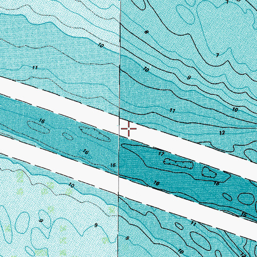 Topographic Map of North Auxiliary Channel, VA
