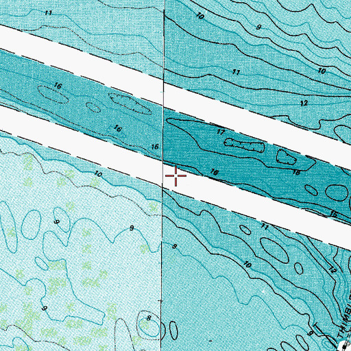 Topographic Map of South Auxiliary Channel, VA
