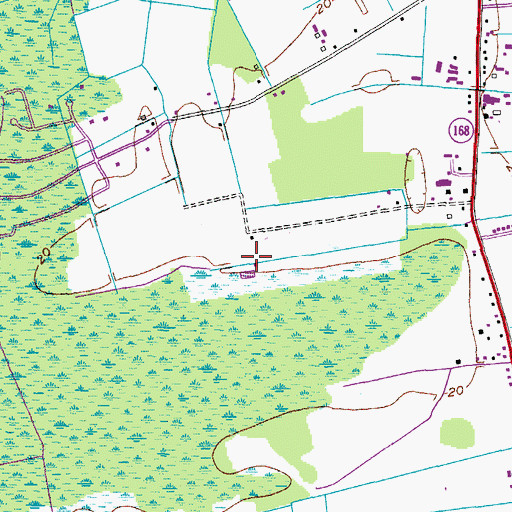 Topographic Map of Enohla Farms, VA