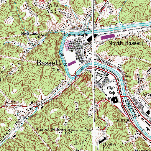 Topographic Map of Burch Hollow, VA