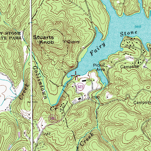Topographic Map of Goblintown Creek, VA