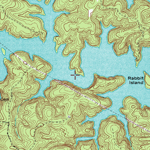 Topographic Map of Philpott Lake, VA