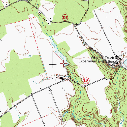 Topographic Map of Duer Dam, VA