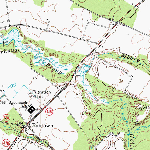 Topographic Map of Tankard Pond, VA