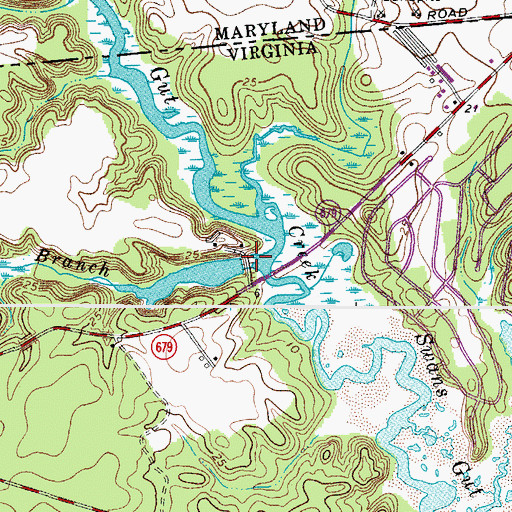 Topographic Map of Snider Dam, VA