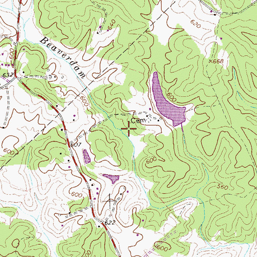Topographic Map of Wilsdorf Dam, VA