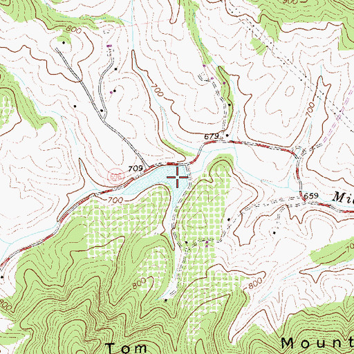 Topographic Map of Sego Pond, VA