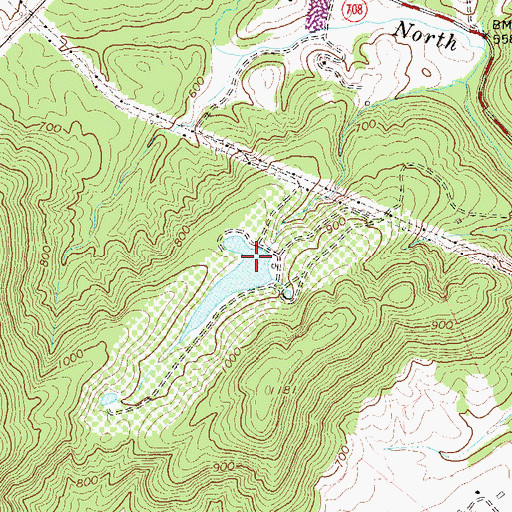 Topographic Map of Red Hill Orchard Dam, VA