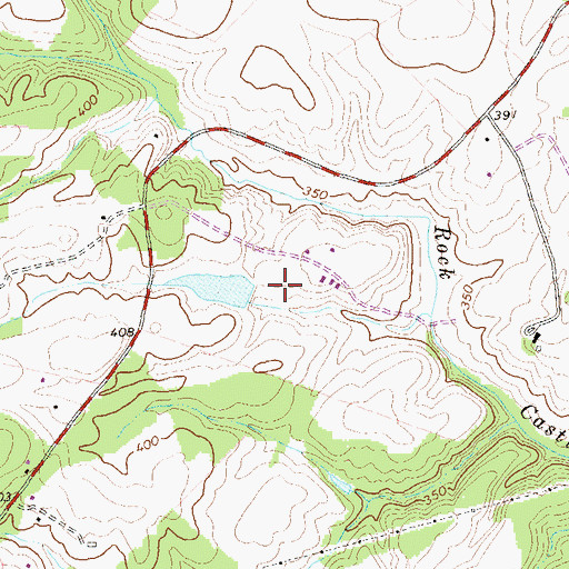 Topographic Map of Allmans Dam, VA