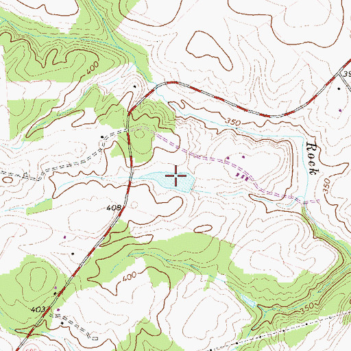 Topographic Map of Allmans Pond, VA