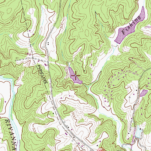 Topographic Map of Craig Pond, VA