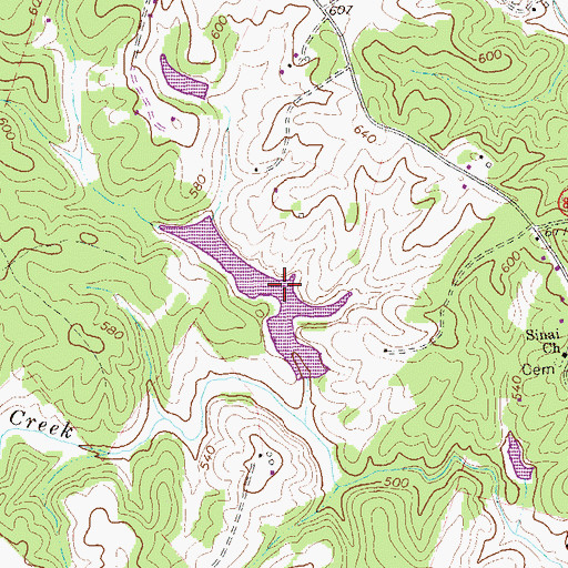 Topographic Map of Chisholm Dam Number One, VA