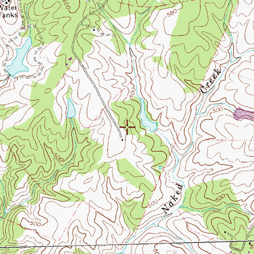 Topographic Map of Loftlands Dam, VA