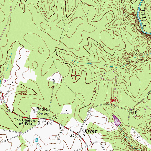 Topographic Map of Holstrum Dam, VA