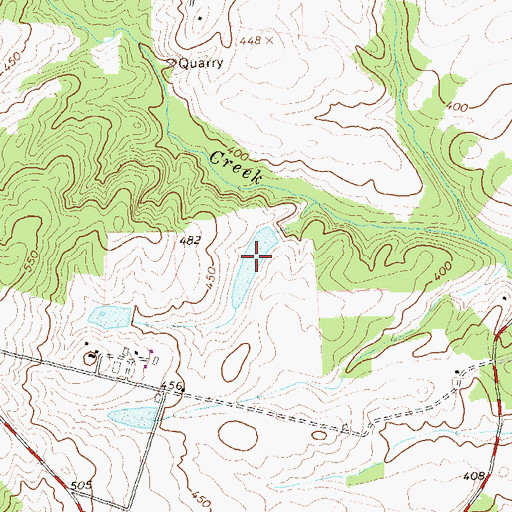 Topographic Map of Delutz Pond, VA