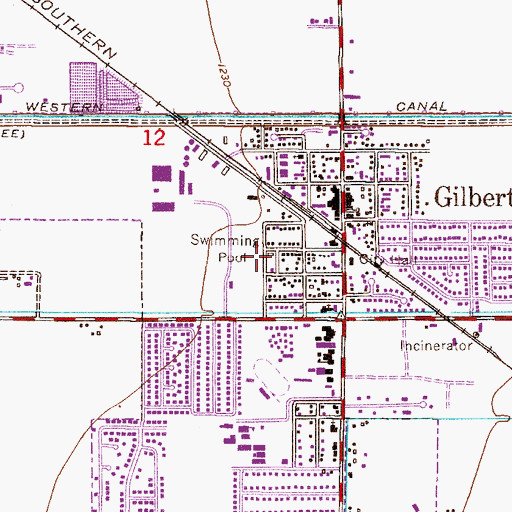 Topographic Map of Parquasito Verde Park, AZ