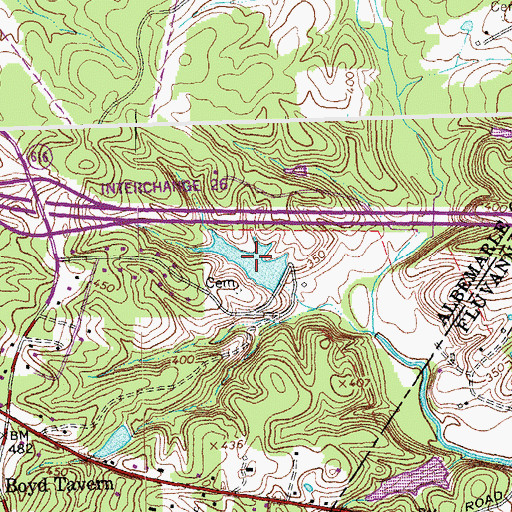 Topographic Map of Lloyd Pond, VA