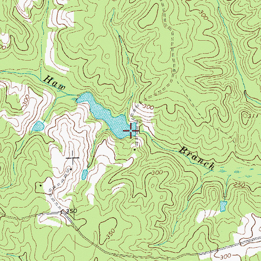 Topographic Map of Bardens Dam, VA