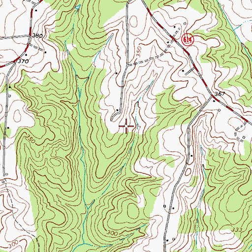 Topographic Map of Barnard Dam, VA