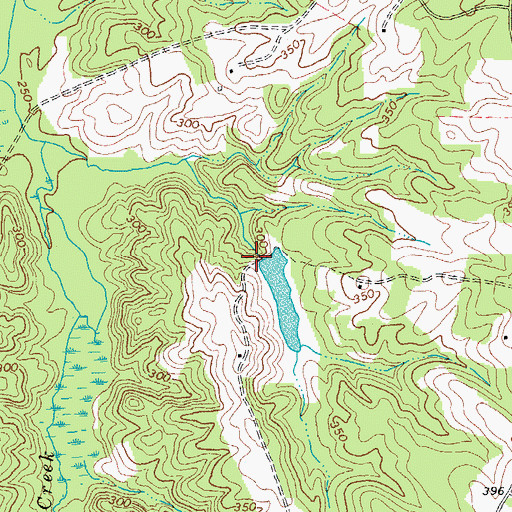 Topographic Map of Bultje Dam, VA