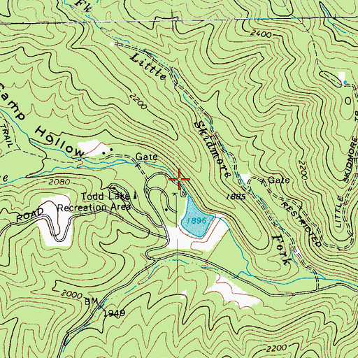 Topographic Map of Upper North River Number 10 Dam, VA