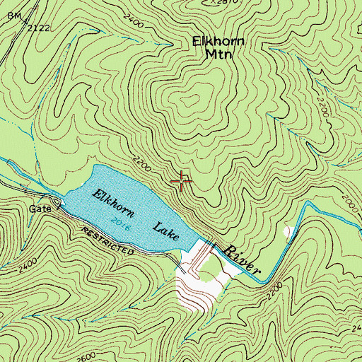 Topographic Map of Upper North River Number 76 Dam, VA