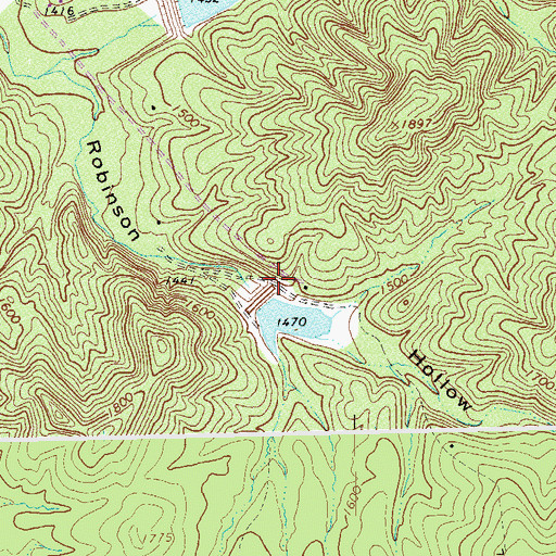 Topographic Map of South River Number 23 Dam, VA