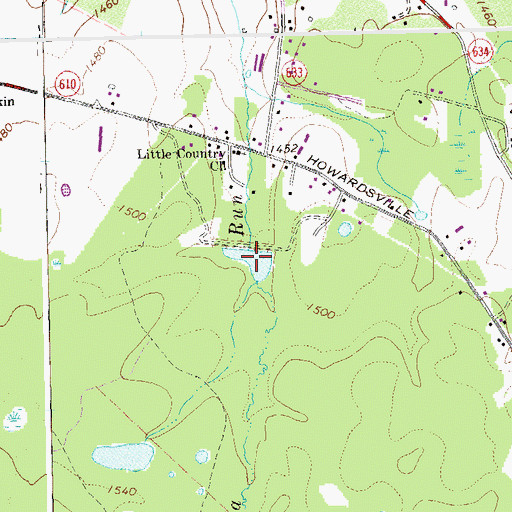 Topographic Map of Lake Wilda, VA