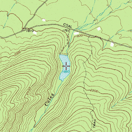 Topographic Map of Coles Run Reservoir, VA