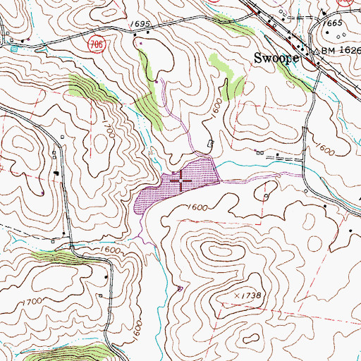 Topographic Map of Smithleigh Lake, VA